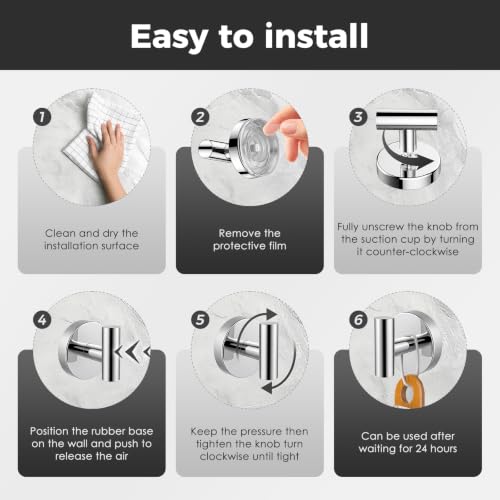 Image of Shower Hooks for Inside Shower,No-Drill Removable&Reusable Towel Hooks for Bathroom,Heavy Duty Suction Cup Hooks for Glass Window,2 Packs(Mirror)