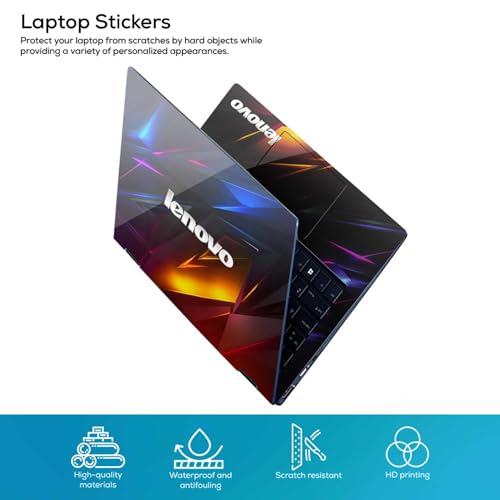 Image of DSGN 154 Full Body Laptop Skin Bubble-Free| Laminated| Removable| HD Quality Sticker for Laptops Upto 15.6 Inches Compatible with Lenovo
