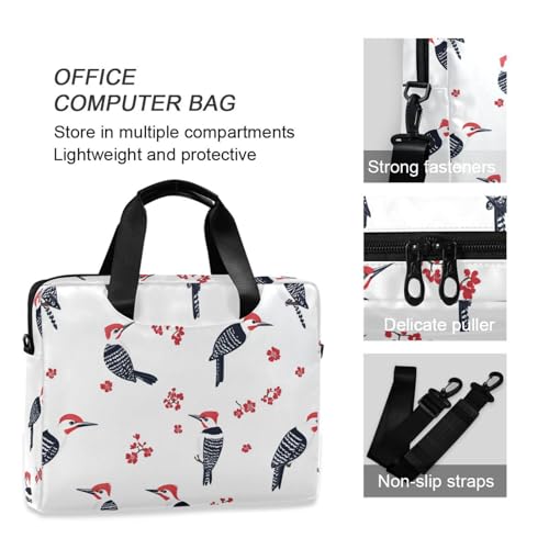 Maletín para portátil unisex 15.6" rojo con estampado miniatura 6