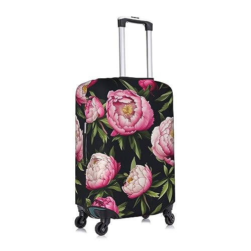 peony flowers blossom print Stylish Luggage Cover - Protect and Personalize Your Suitcase with TSA-Approved Cover,suitcase covers for luggage2