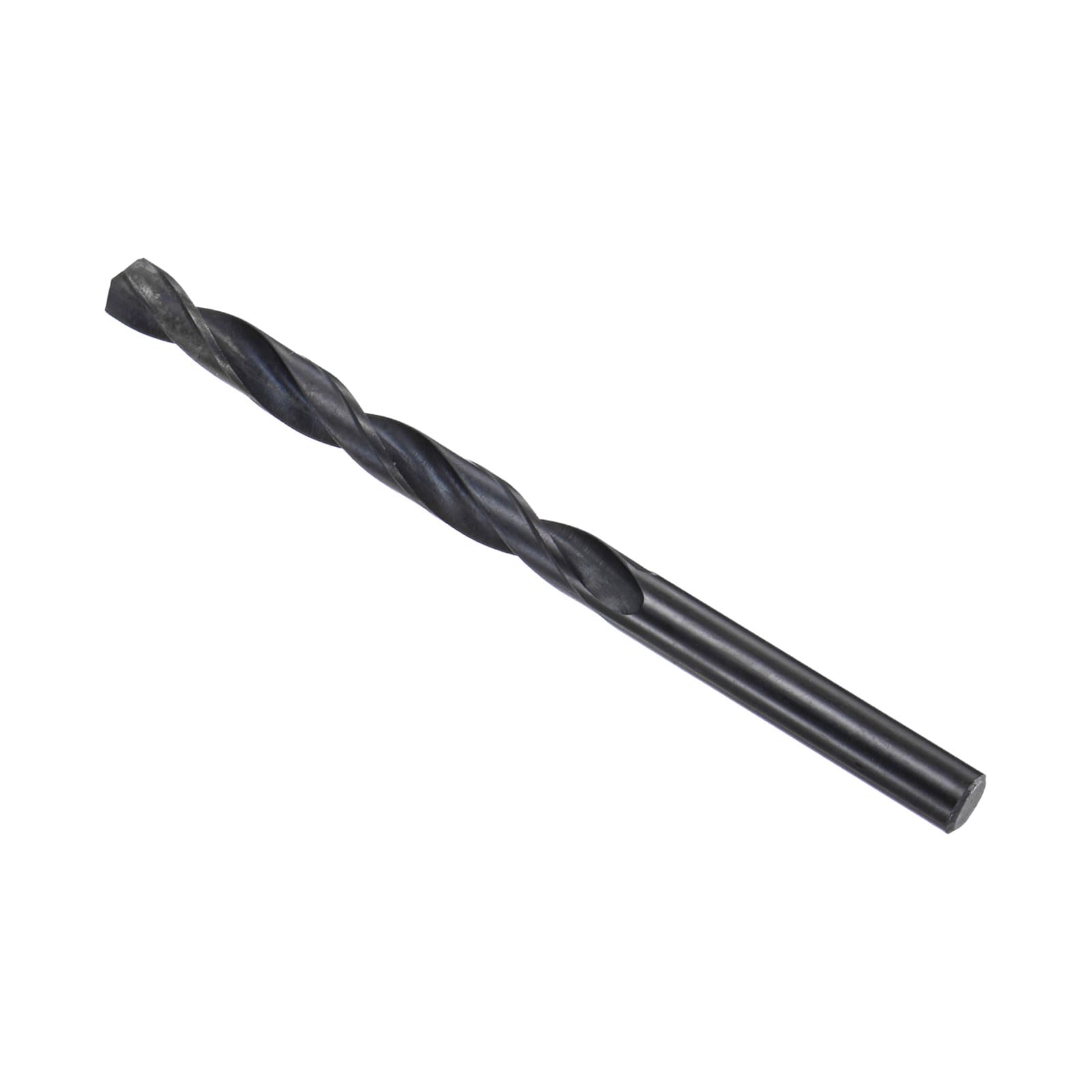 CoCud 6542 High Speed Steel Twist Drill Bits, 7.7mm Diameter 115mm Length, Black Oxide Straight Twist Jobber Drill Bit