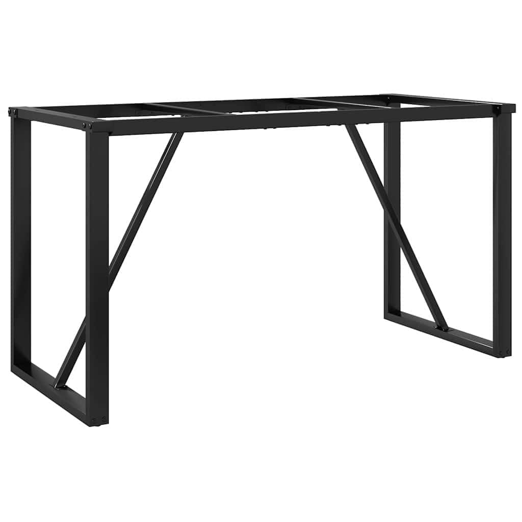 Struttura per tavolo in acciaio verniciato a polvere, a forma di O, 120 x 60 x 73 cm, gambe stabili per tavoli pesanti