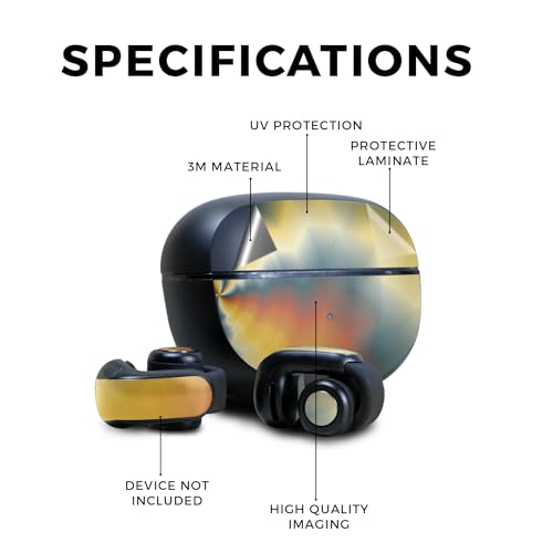 Image of Skin Compatible with Bose Ultra Open Earbuds - Eye of The Storm - Premium 3M Vinyl Protective Wrap Decal Cover - Easy to Apply | Crafted in The USA by MightySkins