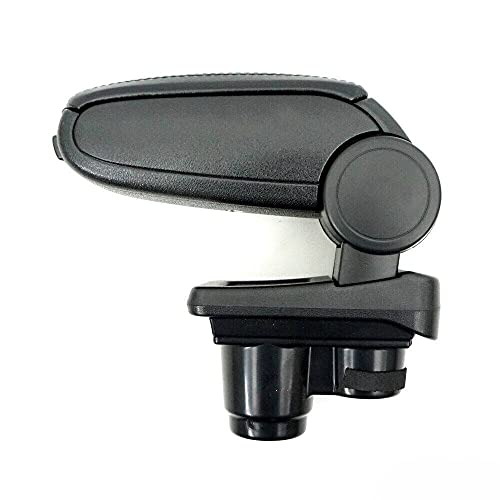 OMAC Accoudoir Central - Compatible avec Dacia Duster 2017 à 2022, Boîte d'accoudoir de Console Central - Boîte de Rangement Accoudoir Central Noir Cuir