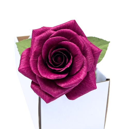 Camellia Bees Paper Rose 1st Wedding Anniversary Flower Gift, 1