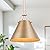KSANA Gold Pendant Light, Modern Cone Hanging Lighting Fixture for Kitchen Island, Hallway, Dining Room, Foyer and Bedroom