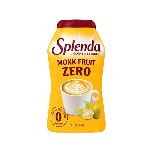 SPLENDA Monk Fruit Liquid Zero Calorie Sweetener Drops, 1.68 Fl Oz