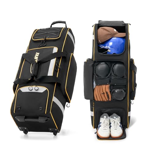Fanwoli 81L Catcher-Specific Rolling Bag