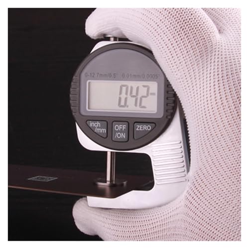 Micrómetro digital medición espesor 12.7mm LCD grande miniatura 7