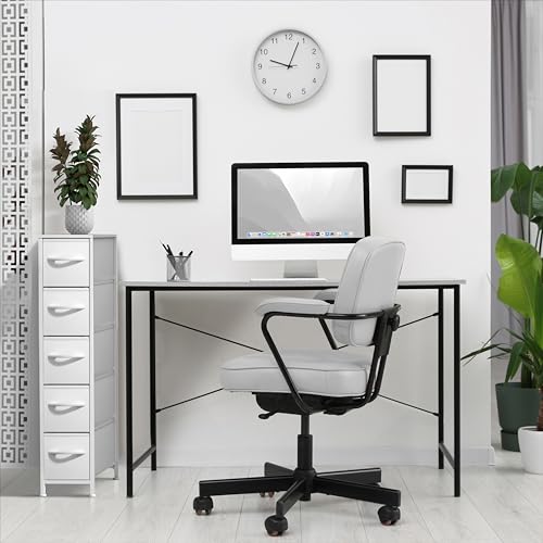 Sorbus 5-Drawer Narrow Dresser for Bedroom (White/Gray) - image 5