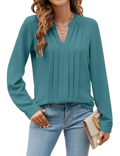 Image of Blooming Jelly Women's Long Sleeve Blouses Dressy Casual Business Work Tops