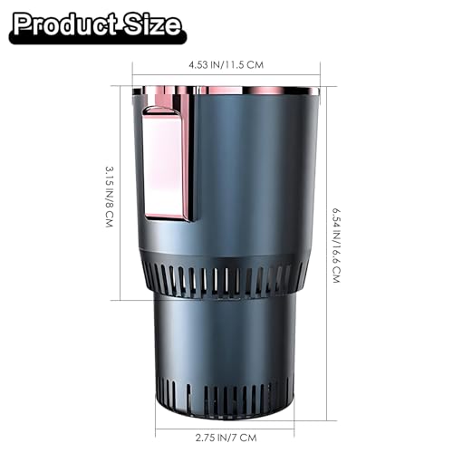 Image of Smart Car Heater & Colder Cups|Car Cup Holder|Quick Thermal Heating Cups|Car Refrigerator Quick Cooling Cups|Suitable for Most Cars (Blue)