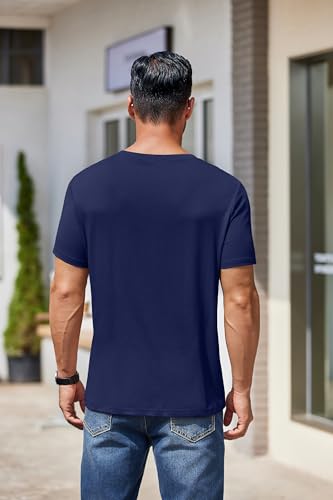 coofandy men39s short sleeve t-shirts crew neck casual summer t shirts 1-3 pack basic tee shirt