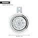 Acouto Universal Motorcycle Horn 105dB 12V 85mm Silver Chrome Metal Horn