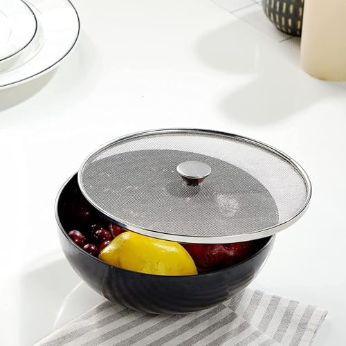 Image of FINALITY Stainless Steel Food Cover /Milk Cover Jali /Steel Jali /Multipurpose Net Lid Set of 4, Silver Color