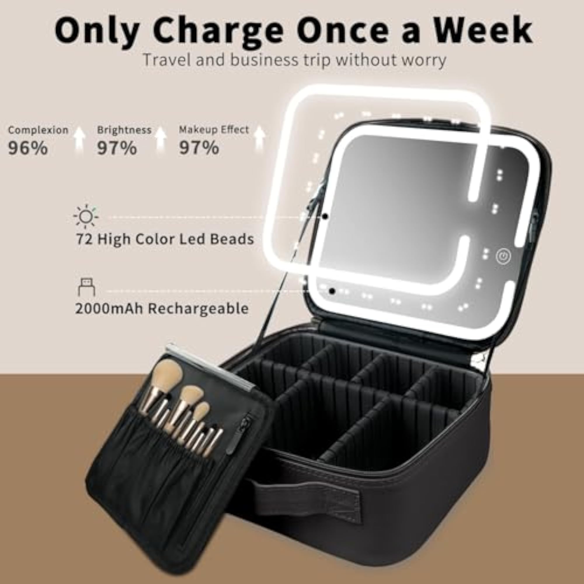 Large Capacity Travel Cosmetic Storage Bag Case