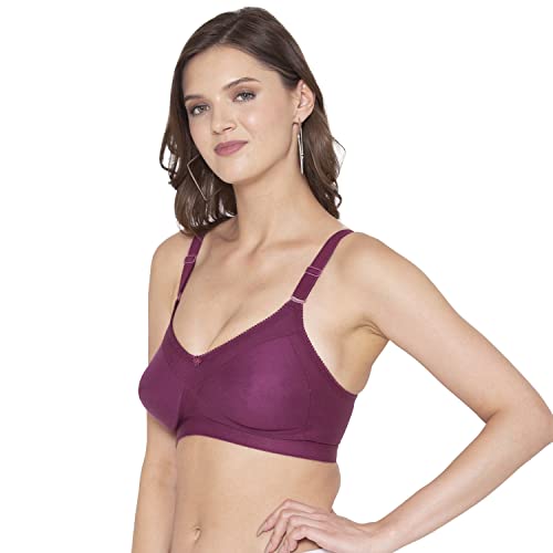Image of SOUMINIE - Minimizer Bra - Non Padded - Cotton Rich - Broad Straps - Full Coverage - Wireless Seamless T-Shirt Bra