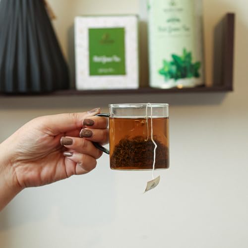 Image of Nature's Park Mint Green Tea - 20 Premium Tea Bags - Cool & Refreshing - Made with 100% Loose Leaf & Mint - Peppermint Herbal Tea 150g