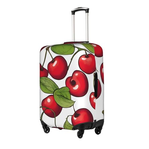 Lovely Sweet Red Cherry 3 Tsa Approved Luggage Cover For 18-32 Inch Suitcases Scratch-Resistant Stretch Luggage Cover2
