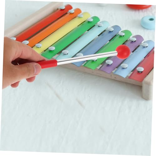 Par de baquetas ligeras para percusión rojo miniatura 4
