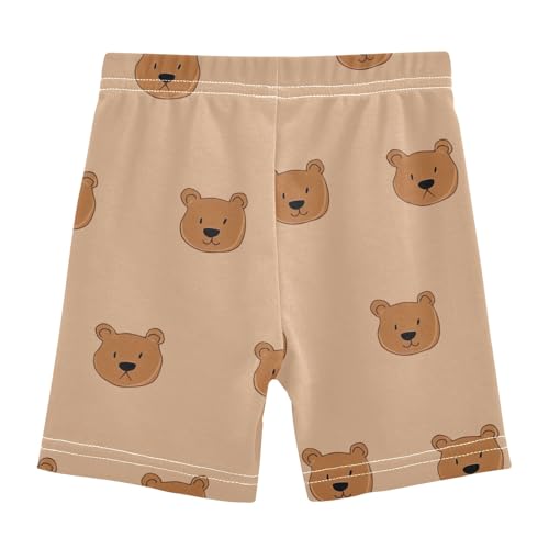 Simple Bear Cute Prints Girls Shorts Elastic Waist Sports Shorts Girls Leggings Pants for 4-10 Years2