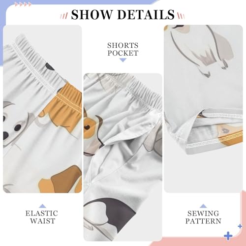 ZZXXB Puppy Dogs Boys Long Pants Soft Trousers Elastic Waist Kids Lounge Bottoms with Pockets S-XL4