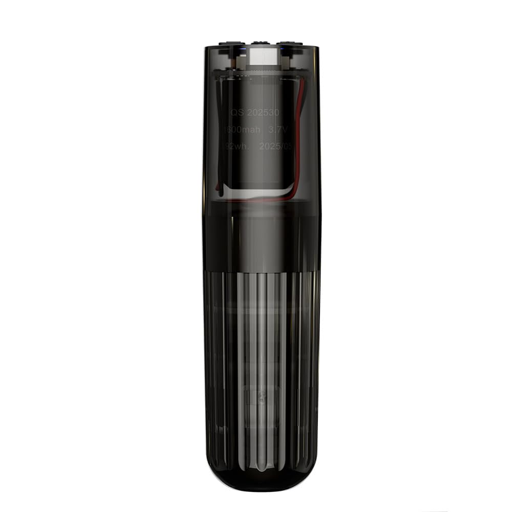 Kit penna portatile per tatuaggi wireless - Macchina rotativa per tatuaggi con display LED, alimentatore 1600mAh, tensione regolabile 5-12V, tipo C,12