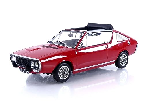 Norev 1:18 Renault 17 Gordini Découvrable 1975 - Red, Multicolor