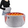 Cinturón de cintura con calefacción USB, almohadilla térmica para período, almohadilla térmica con bolsillos para las manos, almohadilla térmica de 3 niveles de calor, cinturón eléctrico para