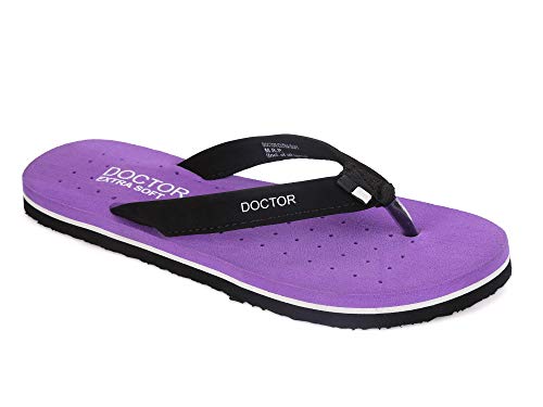 Image of DOCTOR EXTRA SOFT House Slipper for Women's Care Dr Orthopaedic Super Comfort Fitting Flat Cushion Chappal Flip-Flop for Ladies & Girl's
