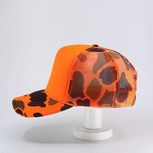 Image of The Vintage Year High Crown Foam Mesh Camouflage Trucker Hat Baseball Cap