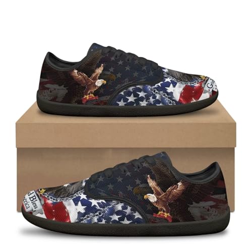 Barefoot Shoes Men Breathable Wide Toe Box Casual Shoes Lace Up Zero Drop Sole Walking, Daily Wear2