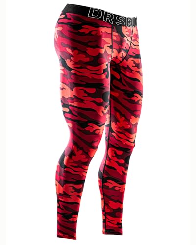 DRSKIN Men’s Compression Pants Sports Tights Leggings Baselayer Running Workout Active Yoga Dry Thermal Wintergear