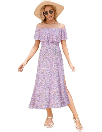Image of Maternity Dress Women's Off Shoulder Split A Line Casual Maxi Dress Photography Dress for Babyshower