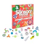 Toy Mania Sensory Advent Calendar - 24 Daily Multi-Sensory Surprises for Mindful Monthly Countdown - Engaging Touch, Taste, Smell, Sound & Sight Activities - Calming Holiday Fun for Ages 3+