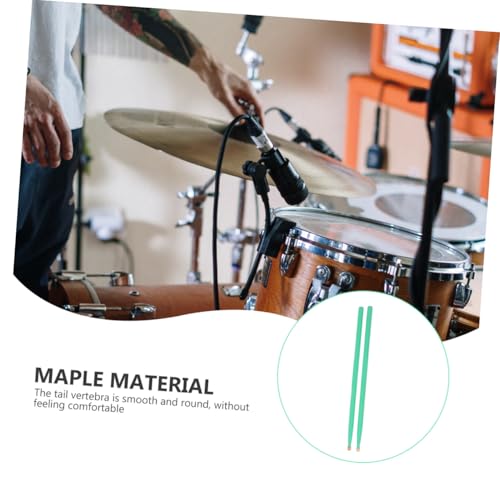 2 pares de baquetas de maple coloreadas para percusión, para principiantes, con agarre suave y peso balanceado para práctica miniatura 7