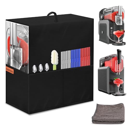 Dust Cover for Ninja Slushie Machine, COITEK Waterproof 600D Nylon Drink Machines Cover Compatible with Ninja SLUSHi FS301C/FS301/FS300/FS299/CyberChill SM-FS200A/SM-FS200(with Cloth)