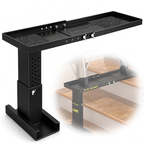 Ladder Leveler for Stairs Heavy Duty Ladder Extender with 660 lbs Capacity 12.3 to 19.2 Adjustable Height 22.5 to 25.6 Adjustable Platform Length Fits Extension and Single Ladders