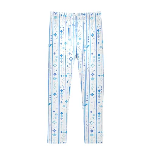 KLL Blue Stripe Toddler Baby Girl Cotton Pants Comfortable High Waisted Yoga Pants Sports