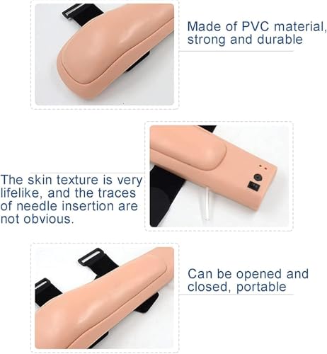 Modelo docente, modelo de brazo, modelo intramuscular de brazo superior con luces indicadoras de profundidad y alarma para práctica estudiantil miniatura 3