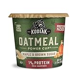 Kodiak Cakes Instant Protein Maple & Brown Sugar Oatmeal in a Cup, 2.12oz (Pack of 12)