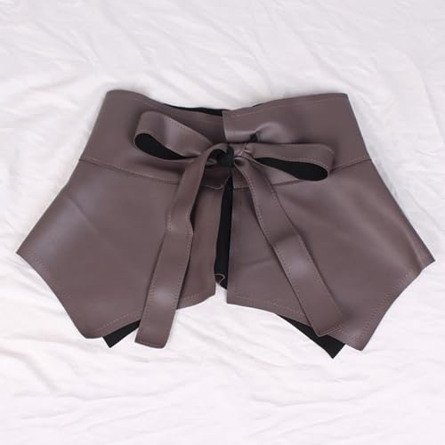 Classical Retro Women Belts Ruffle Simple Wide Waist Belt Casual Fashion All-Match Jeans Dresses Waistband, Black2