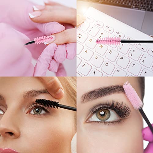 200 Pcs Disposable Mascara Brush, Eyelash Spoolies Brush, Eyelash Makeup Wands Applicator For Eye Lash Extension And Eyebrow Spooly #TOP2