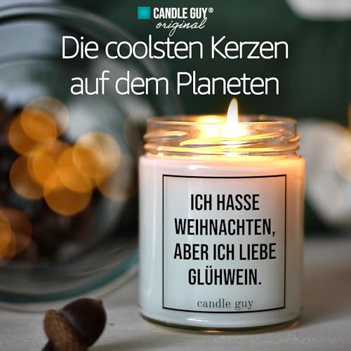 Bougie parfumée cadeau original candle guy vin chaud cire de soja 70h - 2