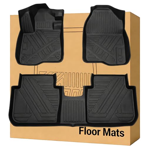 CRV Floor Mats Compatible with 2023-2026 Honda CR-V (Include Hybrid)All Weather Protection Waterproof Durable Anti-Slip Odorless Custom-fit TPE Floor Liner Front and Rear Row Set