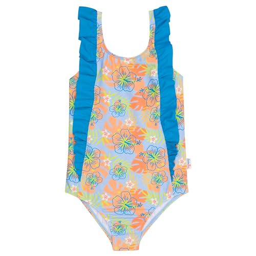 Image of SwimZip Girls' Ruffle One-Piece Swimsuit with UPF 50+ Sun Protection