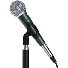 Dolphin MCX30 Handheld Dynamic Vocal Microphone, HQ Direct Connection Audio 1/4, Durable, Crystal Clea Sound, Detachable 14ft XLR Cable, Mic Stand Clip, Carry Case