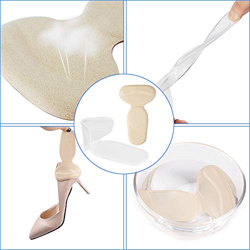 4 paar hielgrepen, hielkussen inzetstuk hoge hak kussen siliconen schoenvulling antislip hielgreep inzetstukken voering… - Image 4