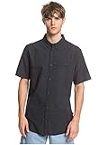 Quiksilver Men's FIREFALL Short Sleeve Regular Woven, Black, M