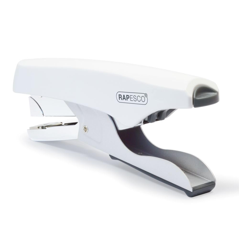 Rapesco 1398 ECO Whale Grapadora de Tenaza, Capacidad hasta 45 Hojas | Blanco Mate